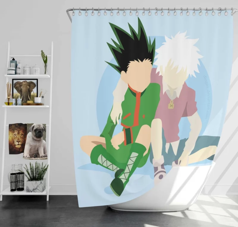 Hunter x Hunter Adventures of Killua Anime Shower Curtain