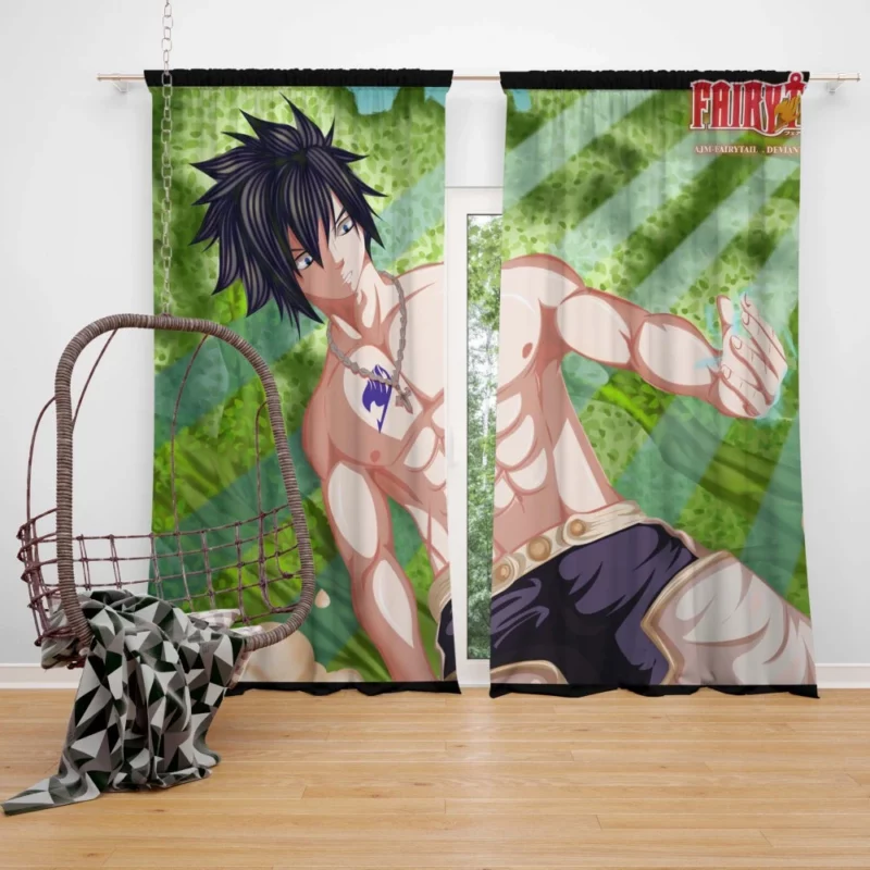 Ice-Make Sorcery Gray Tale Anime Curtain