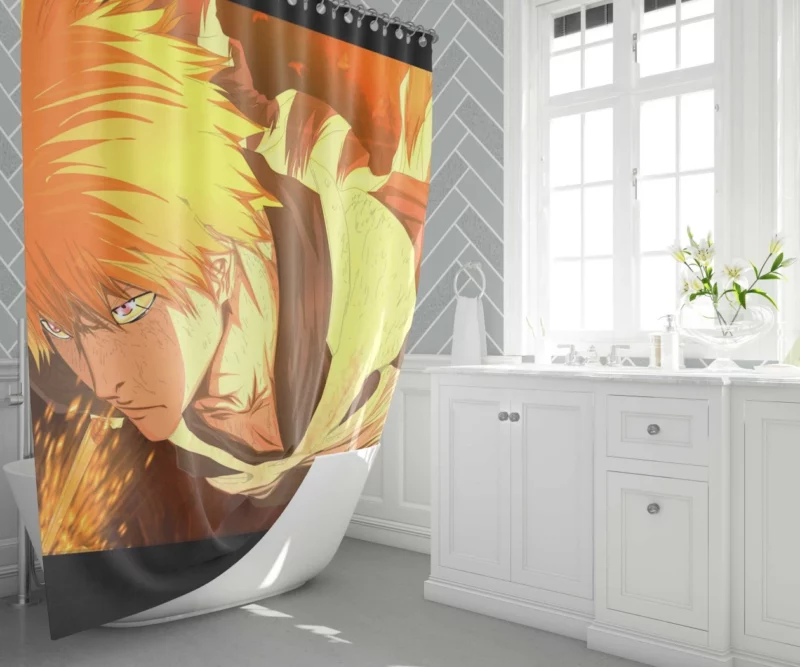 Ichigo Adventures Bleach Chronicles Anime Shower Curtain 1