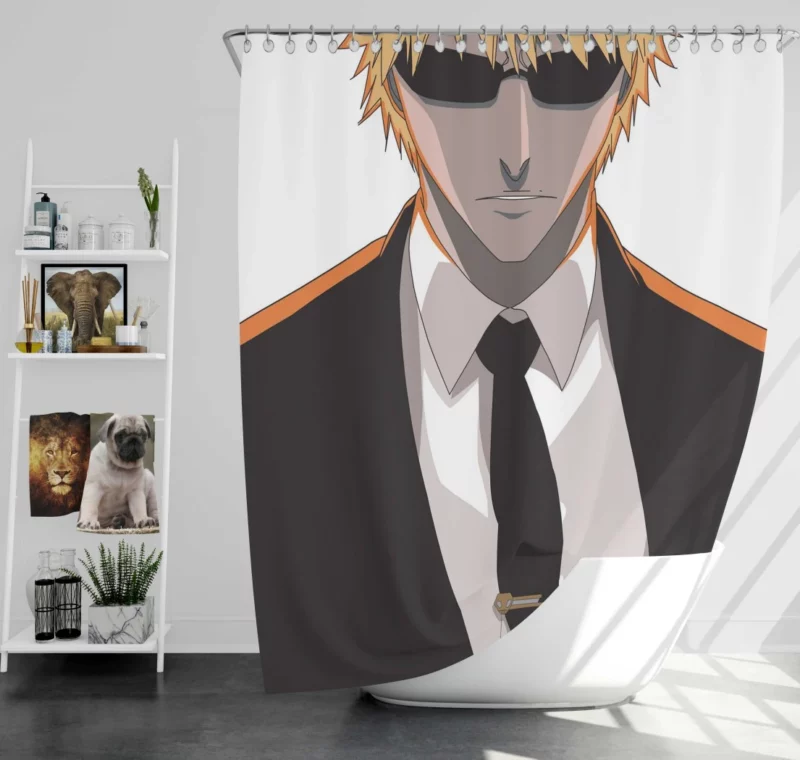 Ichigo Battle Bleach Chronicles Anime Shower Curtain