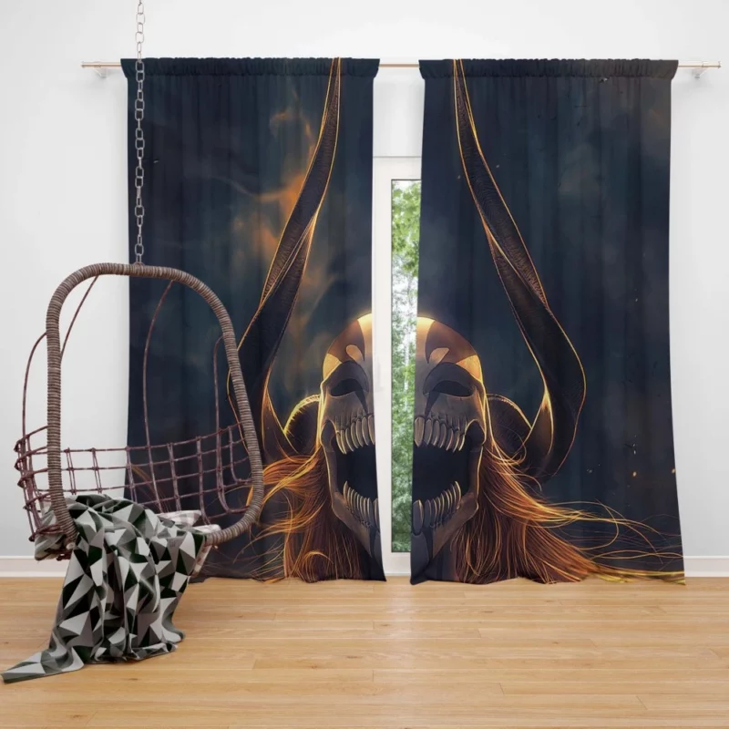 Ichigo Battles Soul Reaper Quest Anime Curtain