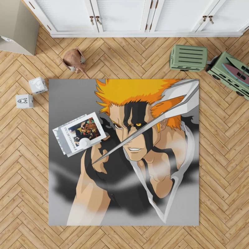 Ichigo Conquests Soul Reaper Quest Anime Rug