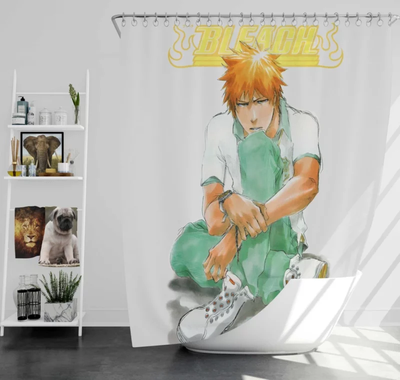 Ichigo Destiny Bleach Chronicles Anime Shower Curtain