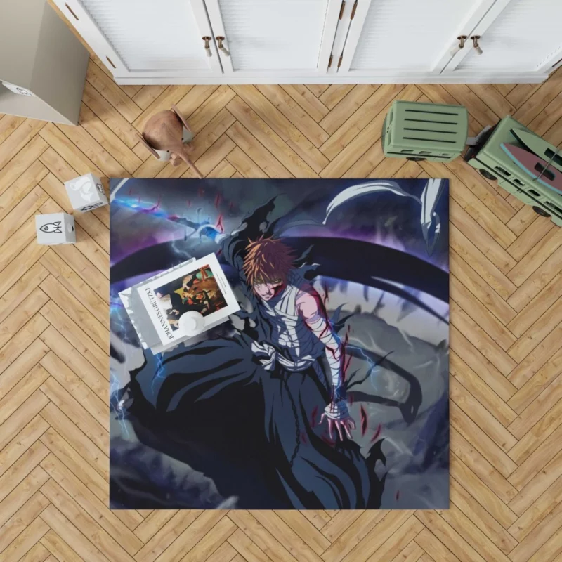 Ichigo Determination Soul Reaper Quest Anime Rug