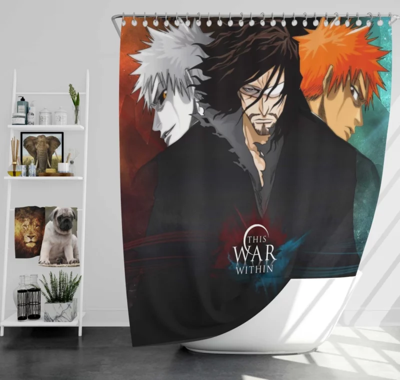 Ichigo Evolution Zangetsu Power Anime Shower Curtain