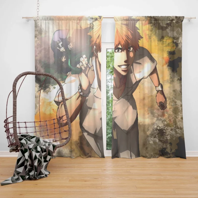 Ichigo Kurosaki Epic Adventures Anime Curtain