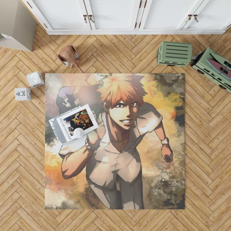 Ichigo Kurosaki Epic Adventures Anime Rug