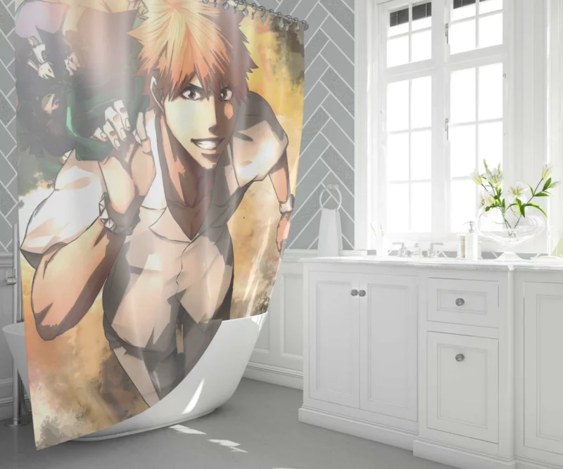 Ichigo Kurosaki Epic Adventures Anime Shower Curtain 1