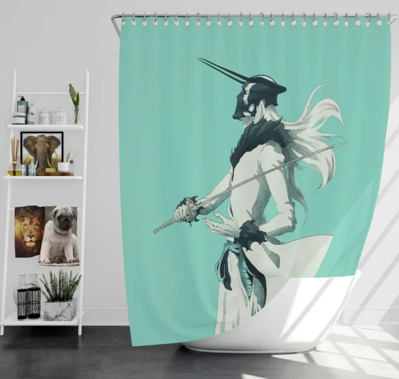 Ichigo Kurosaki Hollow Confrontation Anime Shower Curtain