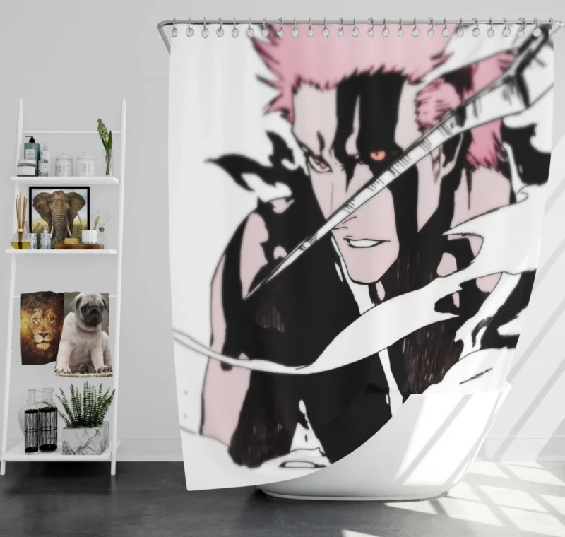 Ichigo Kurosaki Hollow Showdown Anime Shower Curtain