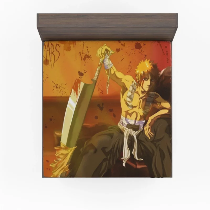 Ichigo Kurosaki Soul Reaper Hero Anime Fitted Sheet