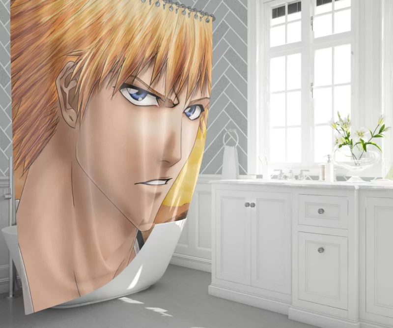 Ichigo Kurosaki Soul Reaper Saga Anime Shower Curtain 1