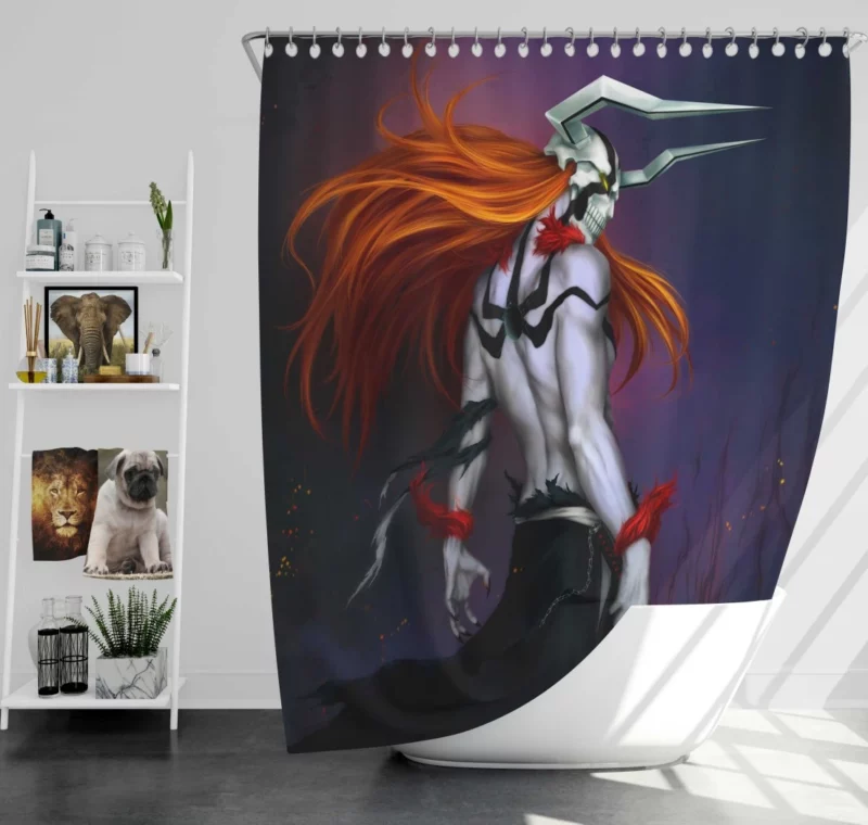 Ichigo Kurosaki Soul Reaver Anime Shower Curtain