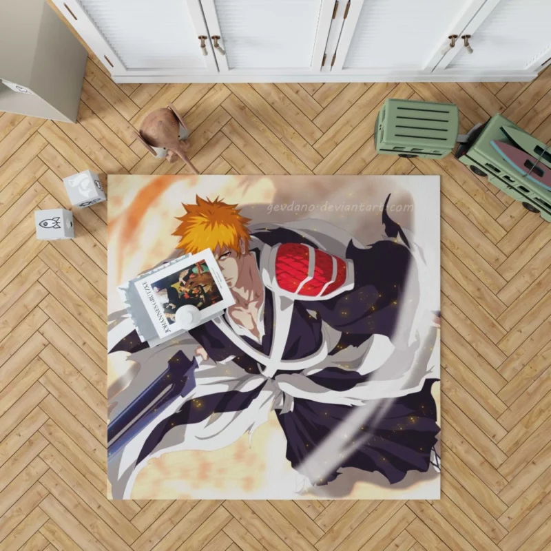 Ichigo Kurosaki Soul Unleashed Anime Rug