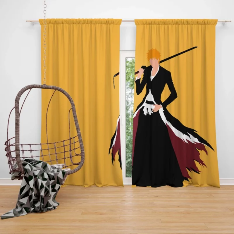 Ichigo Kurosaki Zanpakuto Spirit Anime Curtain