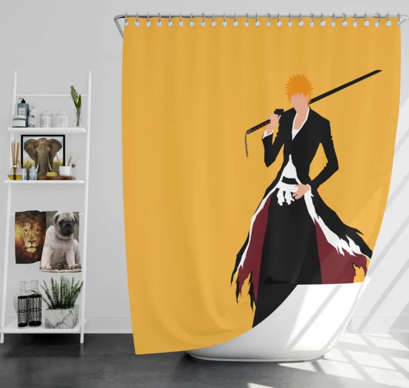 Ichigo Kurosaki Zanpakuto Spirit Anime Shower Curtain