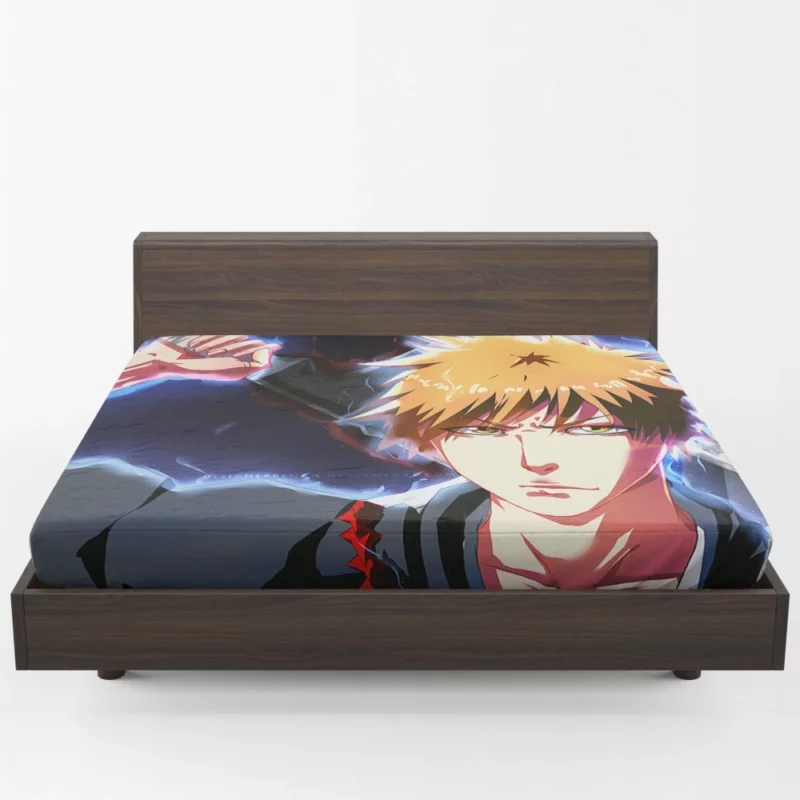 Ichigo Kurosaki Zanpakuto Warrior Anime Fitted Sheet 1