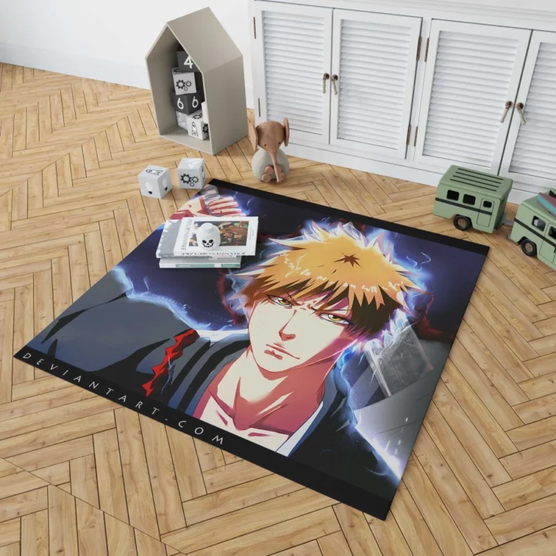 Ichigo Kurosaki Zanpakuto Warrior Anime Rug 1