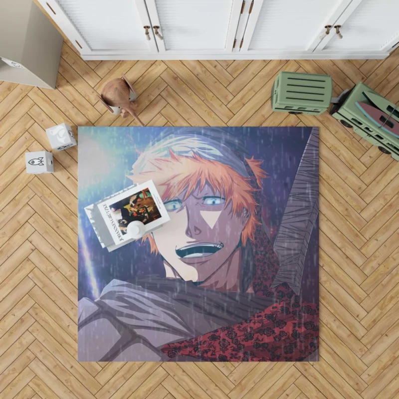 Ichigo Legacy Soul Reaper Manga Anime Rug