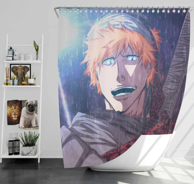 Ichigo Legacy Soul Reaper Manga Anime Shower Curtain