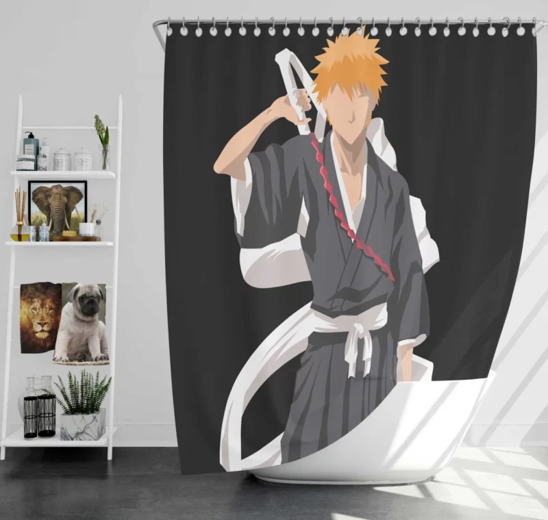 Ichigo Quest Brave Souls Adventure Anime Shower Curtain