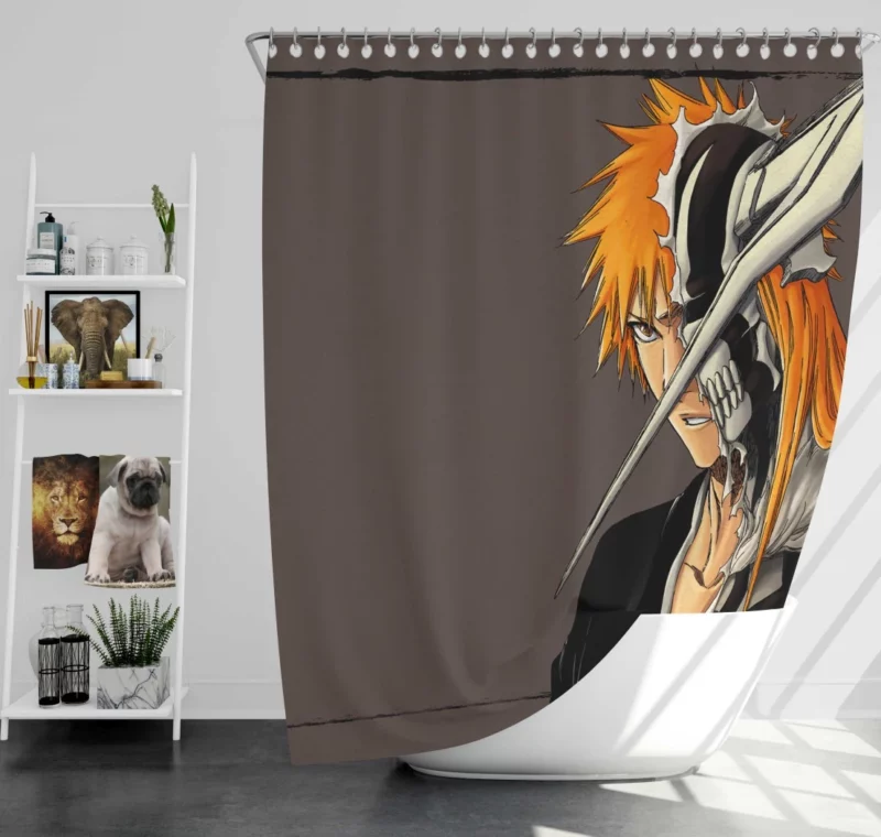 Ichigo Triumphs Bleach Chronicles Anime Shower Curtain