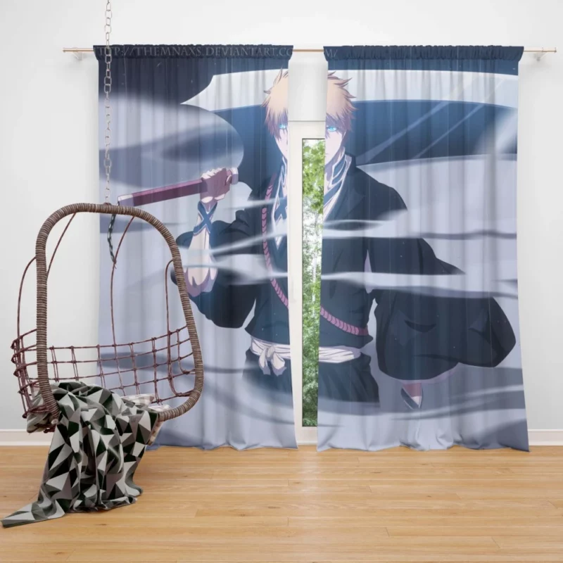 Ichigo Ultimate Form Unleashed Anime Curtain