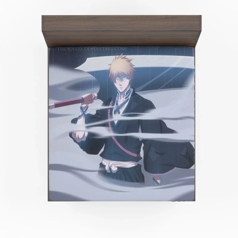 Ichigo Ultimate Form Unleashed Anime Fitted Sheet