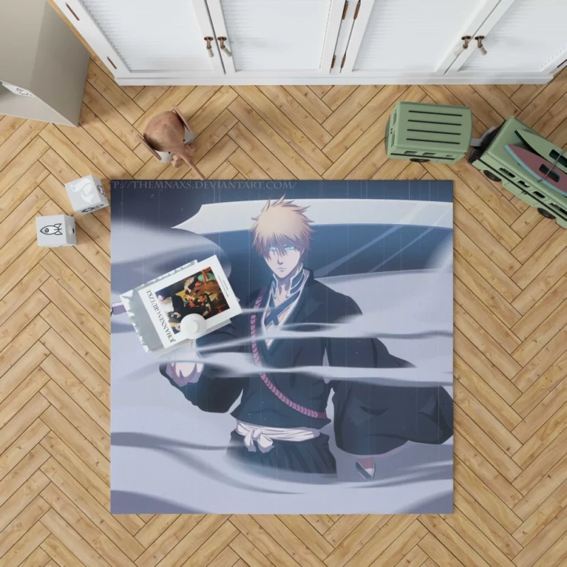 Ichigo Ultimate Form Unleashed Anime Rug