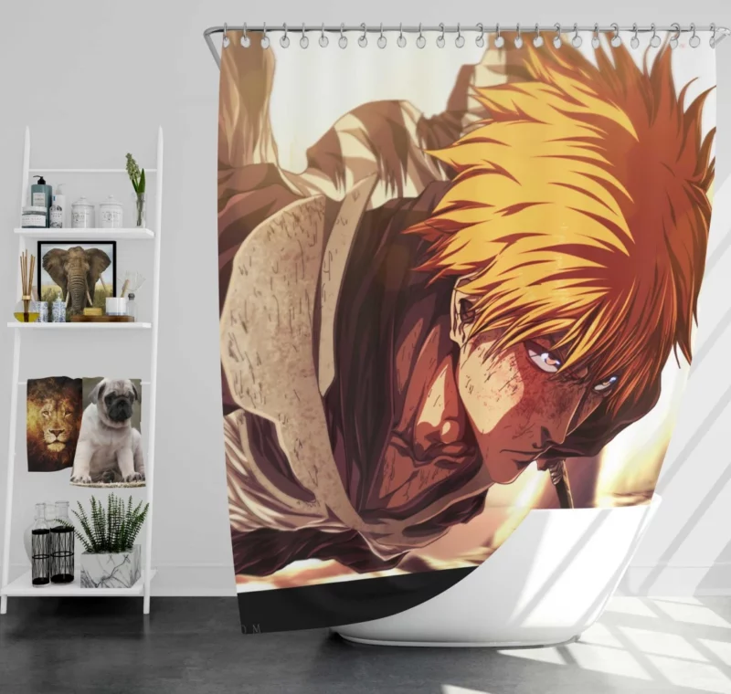 Ichigo Victory Bleach Chronicles Anime Shower Curtain