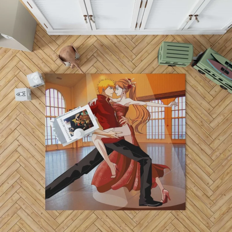 Ichigo and Orihime Unbreakable Bonds Anime Rug