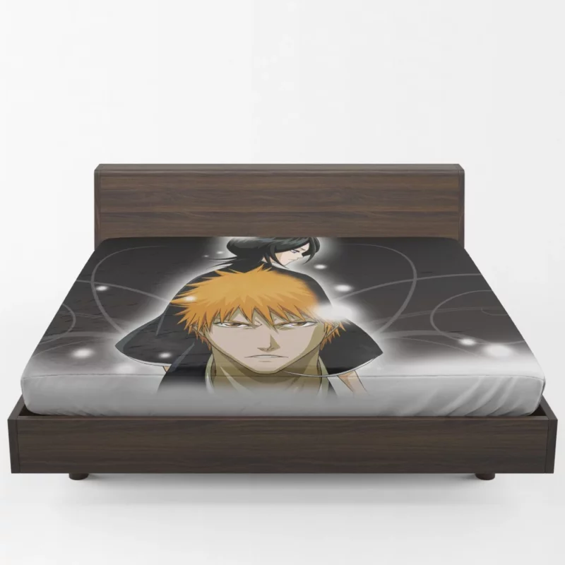 Ichigo and Rukia Unbreakable Friendship Anime Fitted Sheet 1