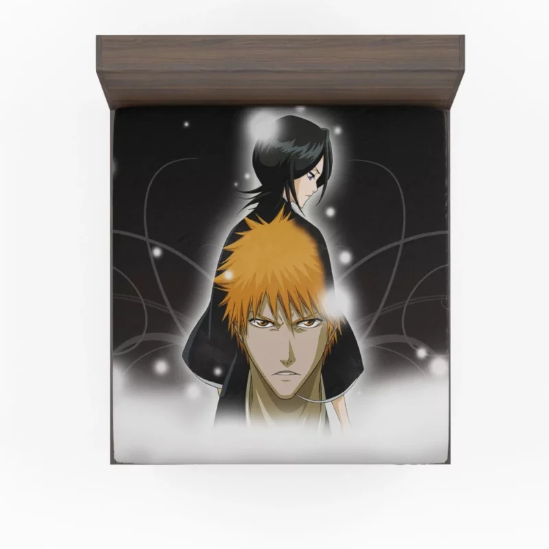 Ichigo and Rukia Unbreakable Friendship Anime Fitted Sheet