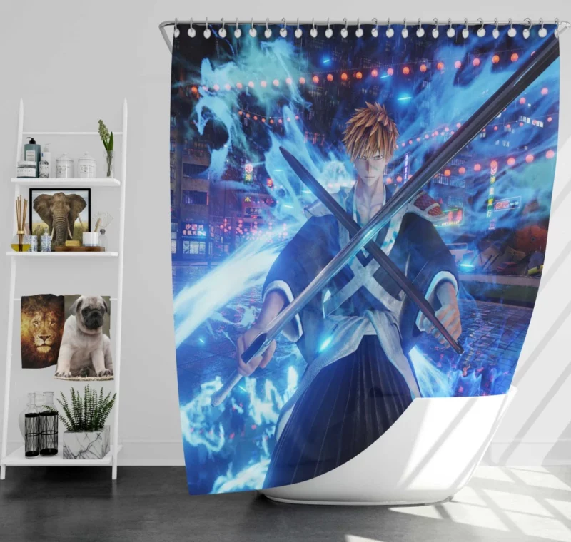 Ichigo in Jump Force Heroic Crossover Anime Shower Curtain