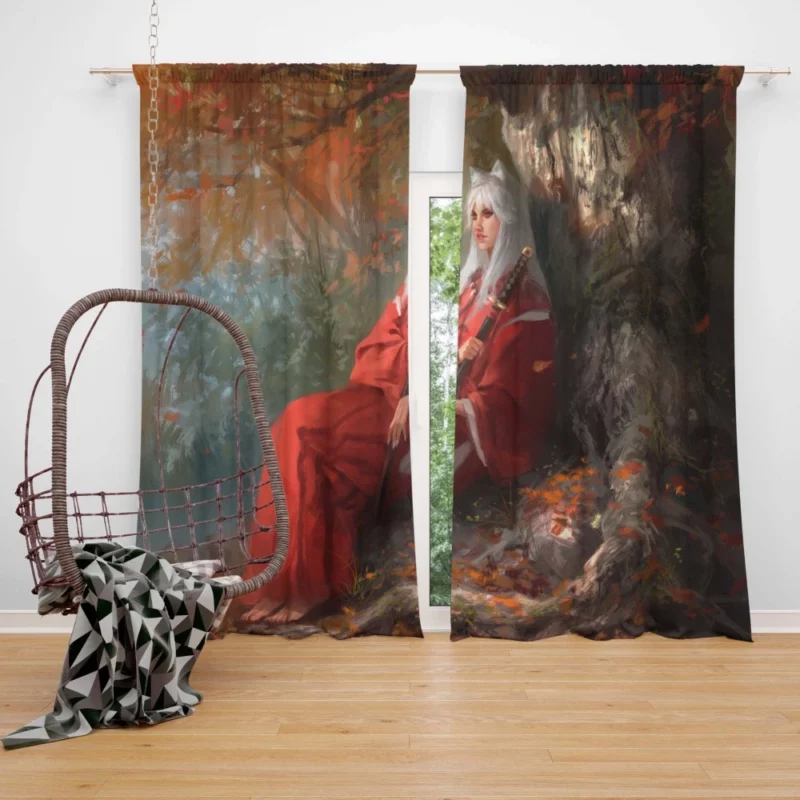 InuYasha Feudal Fairy Tale Anime Curtain