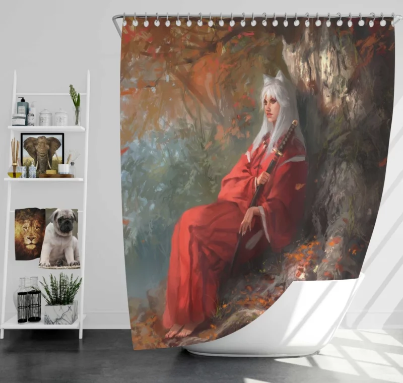 InuYasha Feudal Fairy Tale Anime Shower Curtain