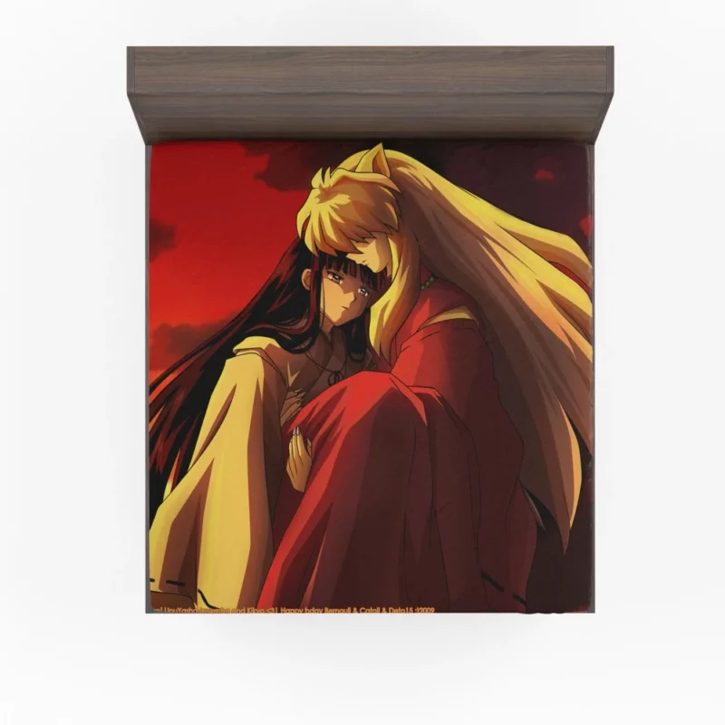 InuYasha and Kikyô Fated Bond Anime Fitted Sheet