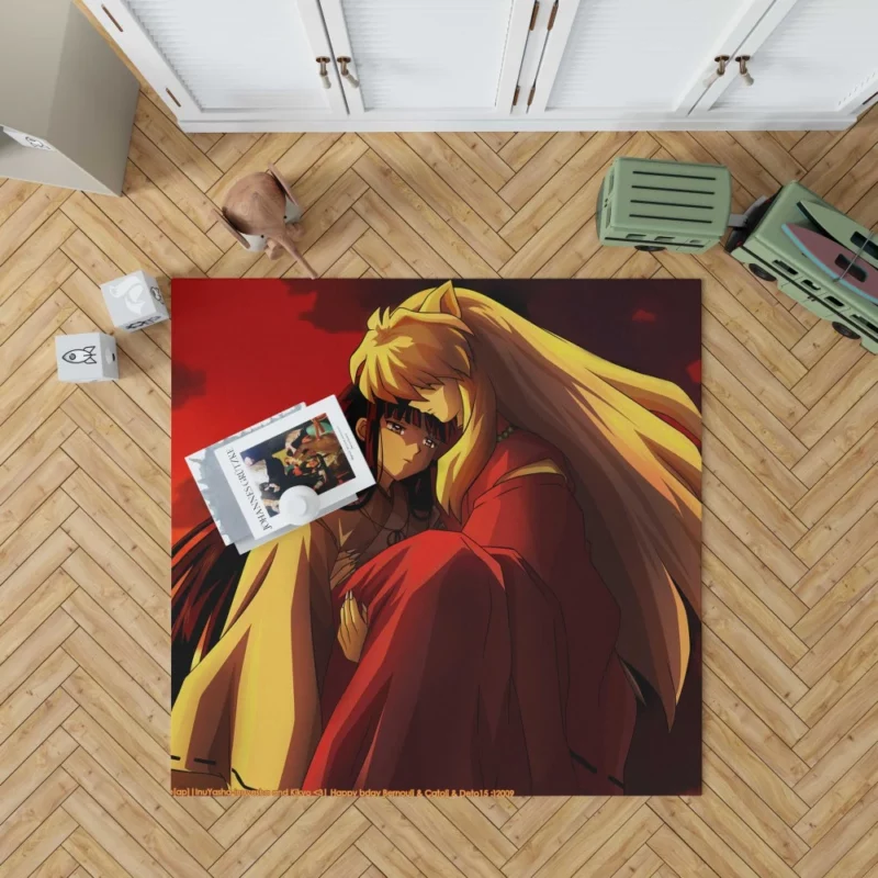 InuYasha and Kikyô Fated Bond Anime Rug