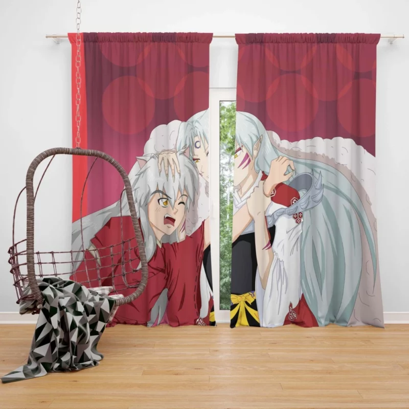 InuYasha and Sessh?maru Sibling Strife Anime Curtain