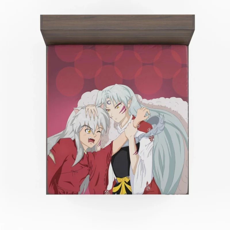 InuYasha and Sessh?maru Sibling Strife Anime Fitted Sheet