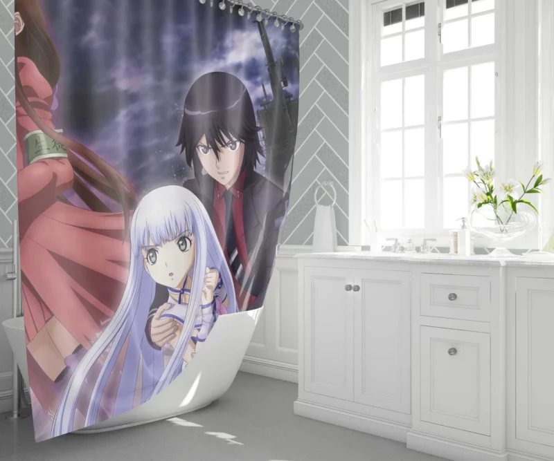 Iona and Hiei Arpeggio of Blue Steel Duo Anime Shower Curtain 1