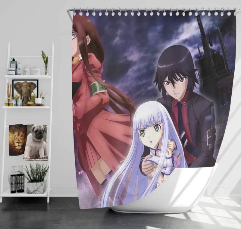 Iona and Hiei Arpeggio of Blue Steel Duo Anime Shower Curtain