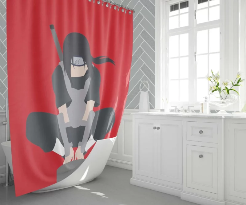 Itachi Uchiha A Complex Legacy Anime Shower Curtain 1