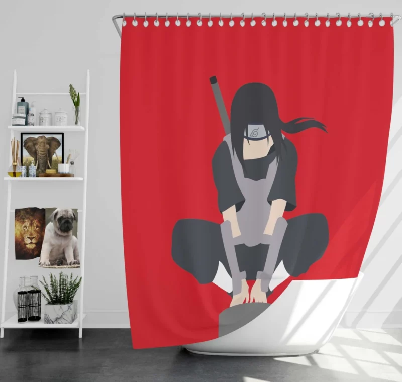 Itachi Uchiha A Complex Legacy Anime Shower Curtain