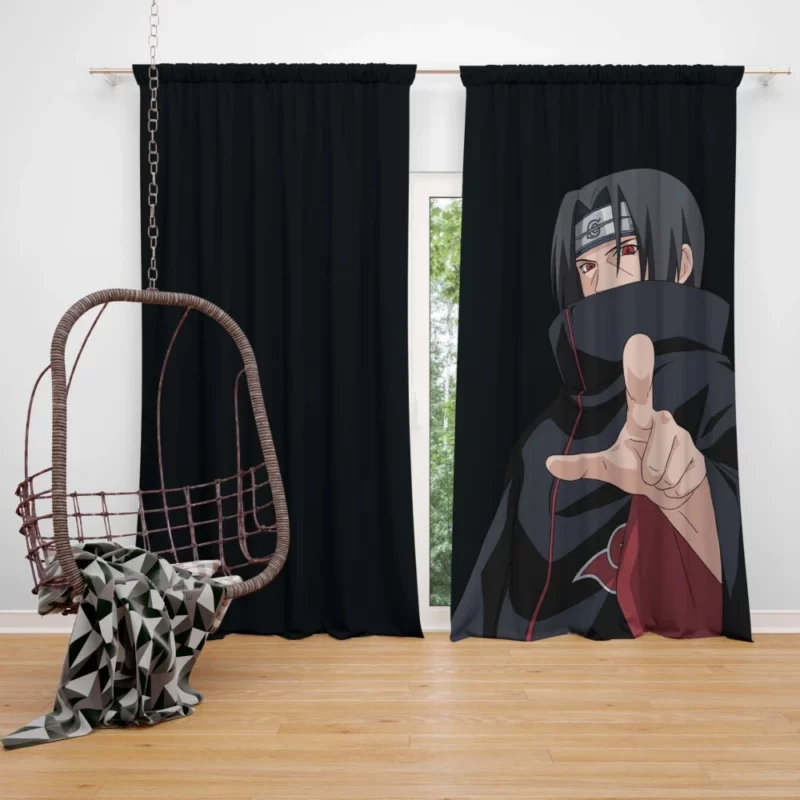 Itachi Uchiha Akatsuki Influence Anime Curtain