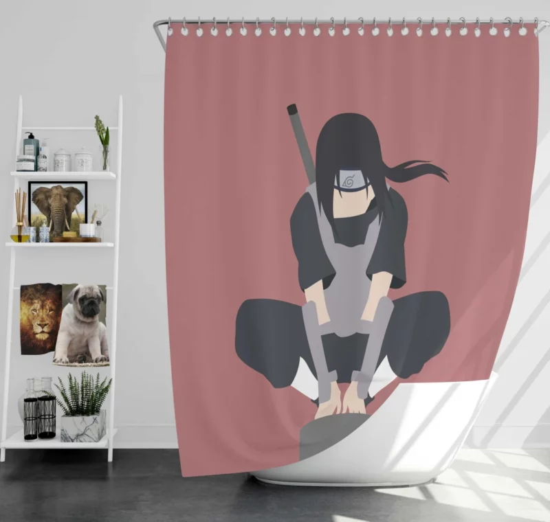 Itachi Uchiha Enigma Anime Shower Curtain