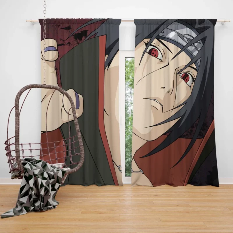 Itachi Uchiha Guardian Shadow Anime Curtain