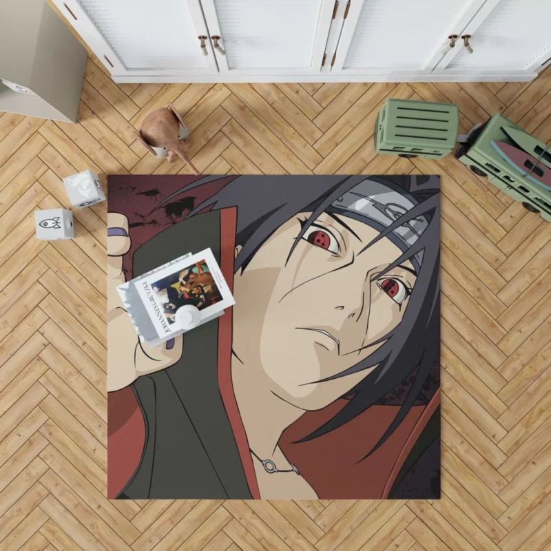 Itachi Uchiha Guardian Shadow Anime Rug