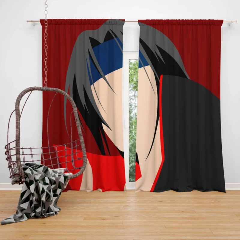 Itachi Uchiha Minimalist Power Anime Curtain