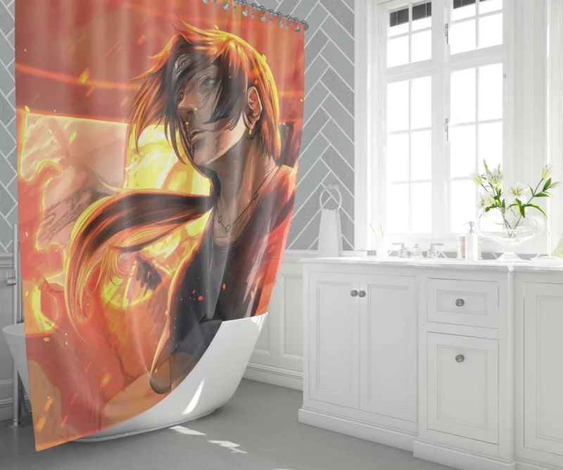 Itachi Uchiha Shrouded Past Anime Shower Curtain 1